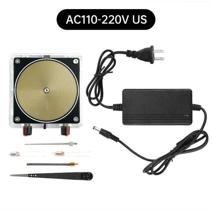 AC110-220V Input Dual Mode Music Tesla Coil Palm Tesla Coil High Frequency Voltage Pulse arc Generator  Artificial Lightning