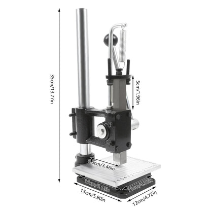 Leather Craft Imprinting Machine DIY Manual  Embossing Press Cut Leathe Hole Puncher Punching Bronzing Tool Cutting Stitching