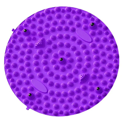 Foot Yoga Massage Acupressure Board Mat Muscle Relaxation Round Exercise Mat Fitness Foot Training Massage Acupressure Mat