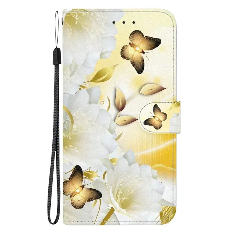 For Xiaomi Redmi 13 Case Solid Color Leather Flip Phone Case for Xaomi Redmi 13 Cover Redmi13 13C 5G Wallet Card Slots Etui