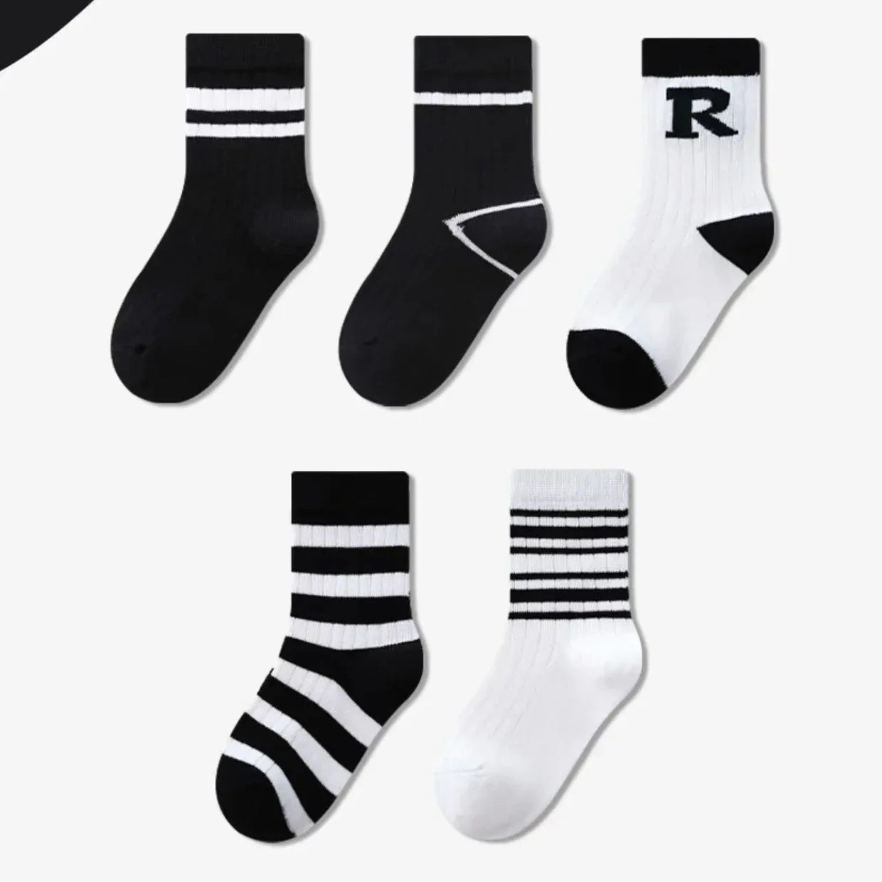 5 Pairs Autumn Fashion Boys Sock for Kids Cute Baby Girl Happy Funny Boat Long Socks White Spring Children's Clothes
