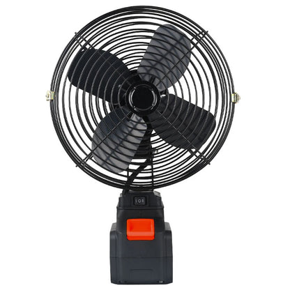 Camping Fan 8 Inches Wireless Outdoor Fishing Desktop Portable Metal Fan Strong Wind Fan Fit Makita/Dewalt 20V Battery  Pins