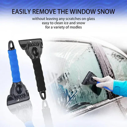 Ice Scrapers for Car Windshield Snow Scraper with Towel Vehicle Snow Frost Removal Tools Mini Snow Ice Brush Shovel Winter Use