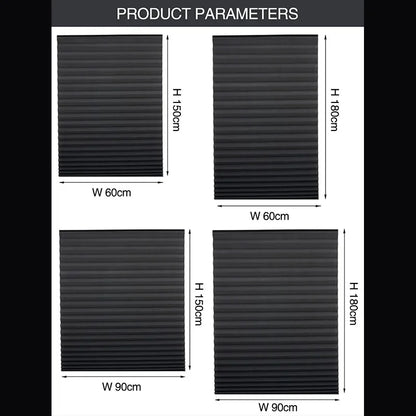 1 PC Easy Installation Window Shades Non-woven Fabric Pleated Zebra Blinds Roller Room Blackout Curtain For Living Room Balcony