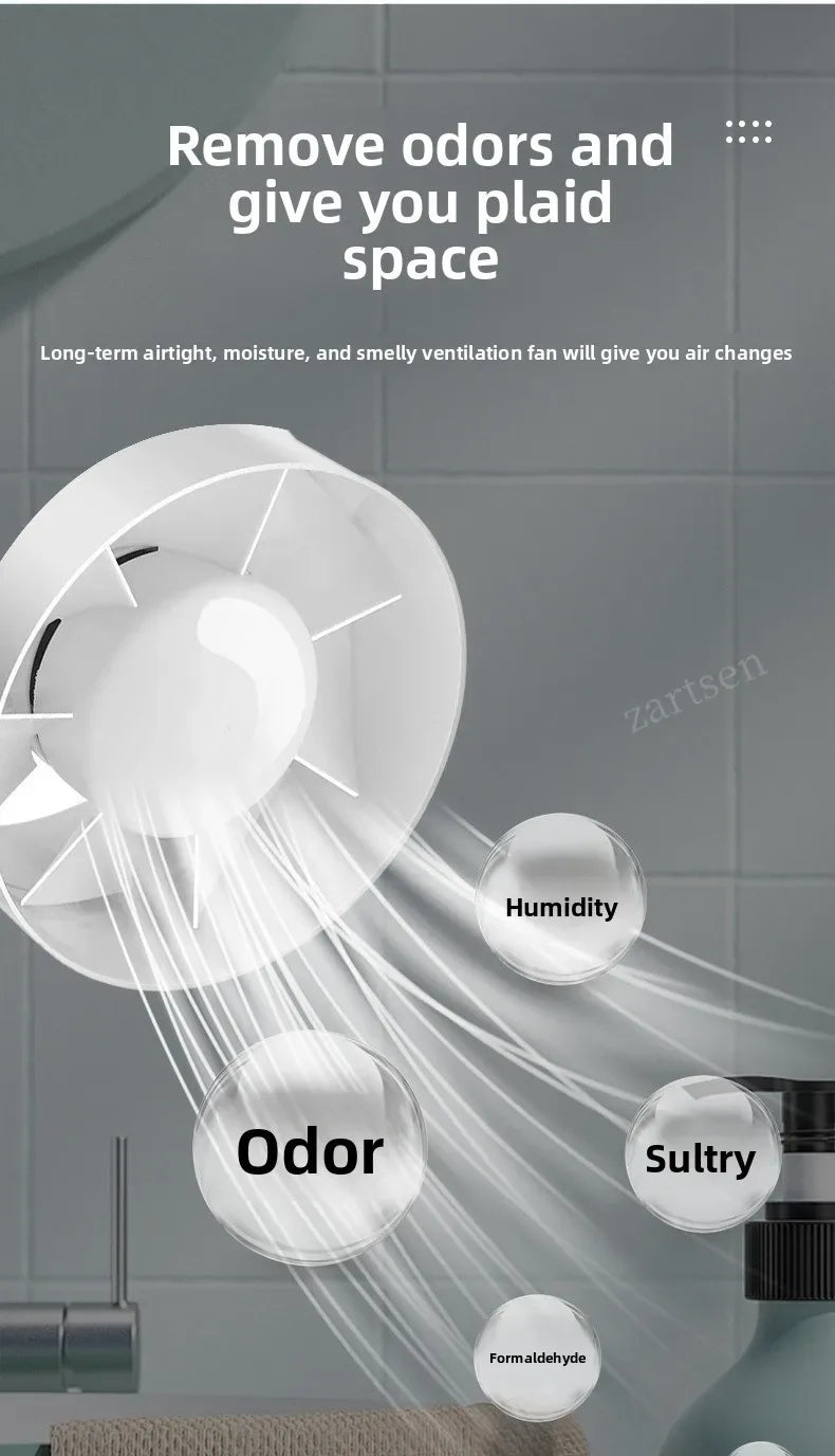 4 inch 220V Silent Ventilation Air Vents Ventilator Extractor Exhausted Extractor Fan Ventilator Bathroom Kitchen Washroom