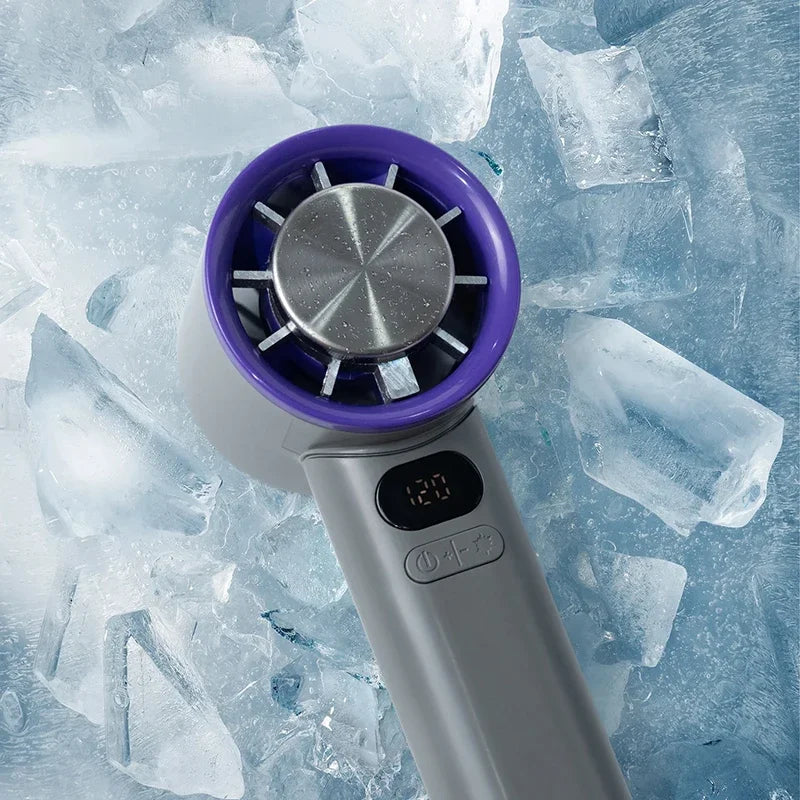 Xiaomi MIJIA Portable Fan Handheld 120 Speed Mini Bladeless Desktop Fan Rechargeable Instant Cooling With Ice Mode For Men Women
