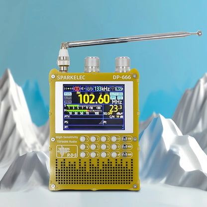 DP-666 TEF6686 Radio High Sensitivity Full Band FM AM Short Wave Radio with LCD Display High Sensitivity DSP Receiver Radio