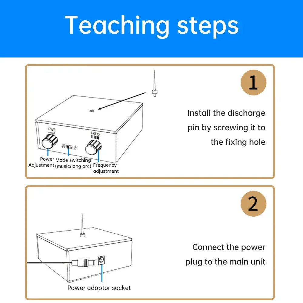 10cm Tesla Coil Arc Generator Touchable Artificial Lightning for Physics Teach Electromagnetic Science Popularization Experiment