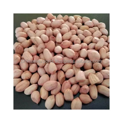Raw Dried Red Skin Peanut Kernels 100% Natural APEDA Certified India Origin a Grade
