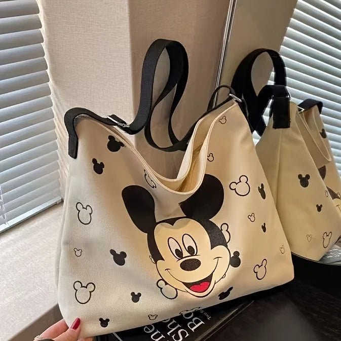 Cute Mickey Bag Ladies and Students with Tote Shoulder Handbag Large Capacity Academic Travel Beach Vacation Storage Gift Ideas