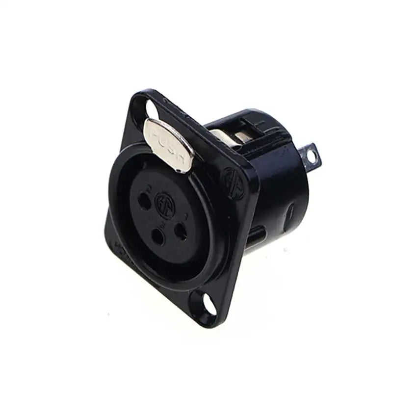 JCD XLR 3pin Male Female Panel Audio Microphone Mixer Plug Jack Connector YS145 YS146 Male Female 3 Core XLR Metal Socket