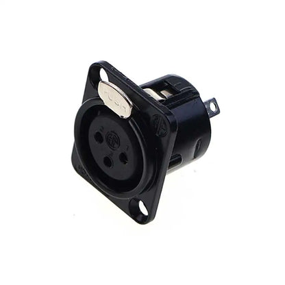 JCD XLR 3pin Male Female Panel Audio Microphone Mixer Plug Jack Connector YS145 YS146 Male Female 3 Core XLR Metal Socket