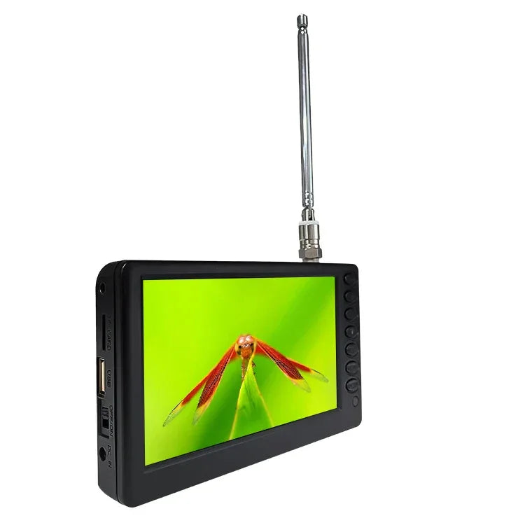 Small TV 5 Inch Portable LED Television Support DVB-T DVB-T2 ATSC ISDB Rechargeable Digital TV