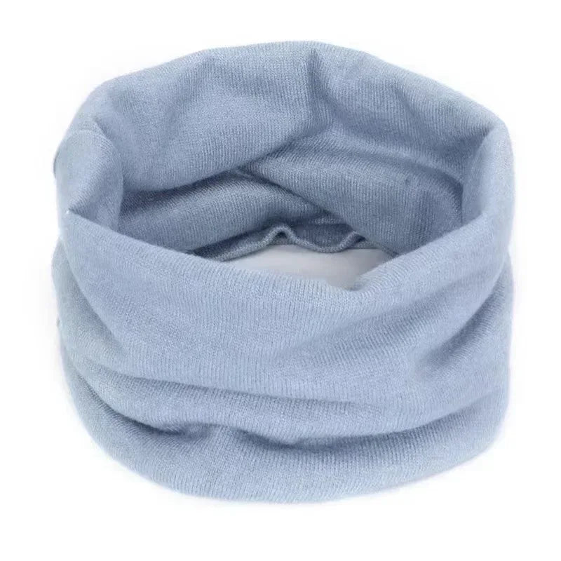 New Cashmere Winter Scarf for Baby Boys Girls Kids Knitted Scarves Unisex Elastic Mufflers Children Autumn Crochet Baby Scarf