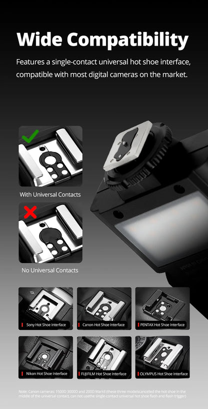AMBITFUL AF10 Mini Camera Flash Speedlite On-top Flashlight For Sony Canon PENTAX Nikon FUJIFILM OLYMPUS
