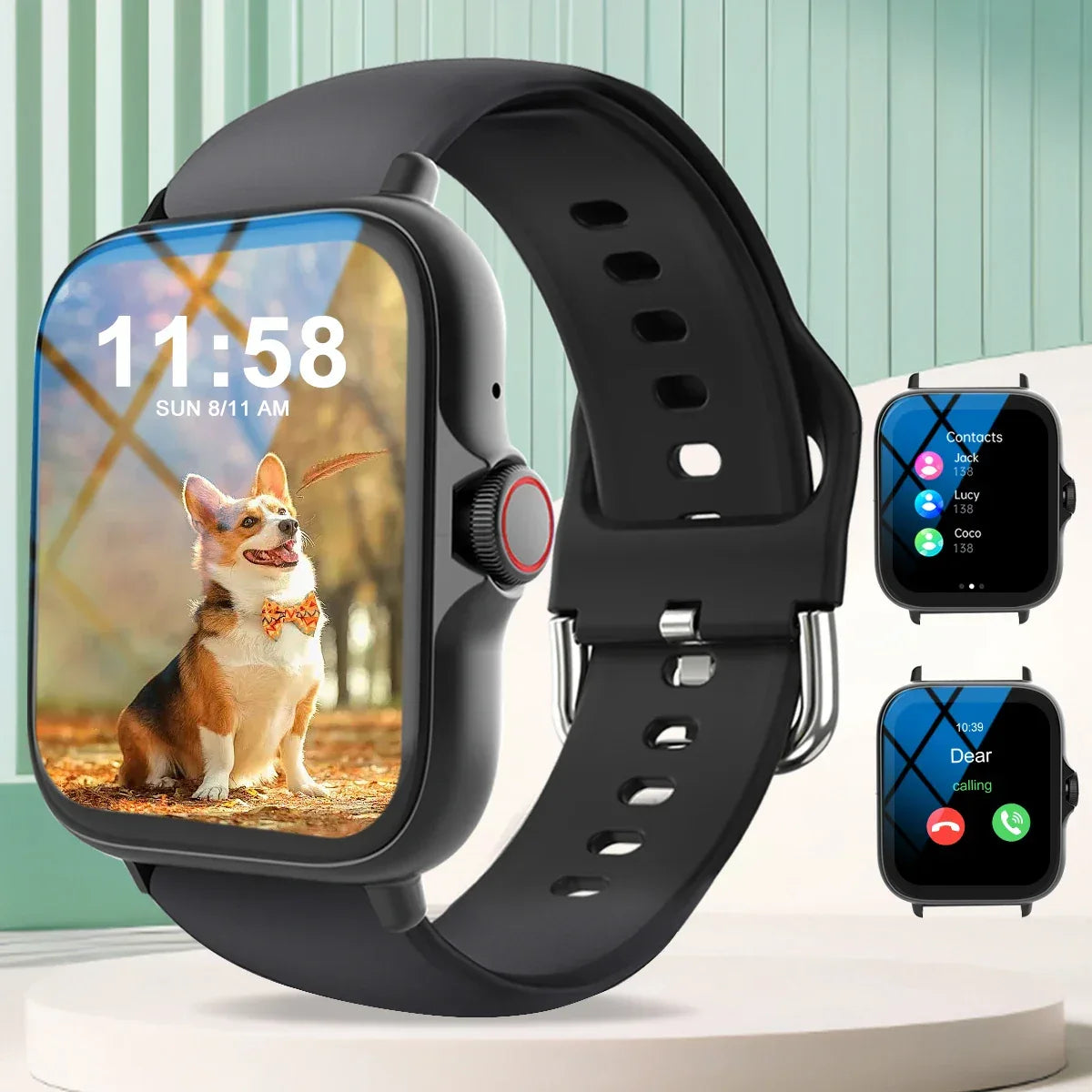 Smart watch, wireless calling /dial, Various APP Reminders,Suitable for men and women, sports watches,for iPhone/Andriod