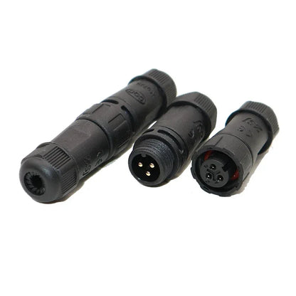 M12 Welded Connector Outdoor 2 3 4 5 6 7 8 Pin IP68 Waterproof Assembled Connector Joint Aviation Docking Male Female Plug