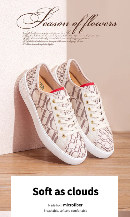 Women's Casual Shoes 2025 Autumn New Comfortable Canvas Shoes Skeleton Correction Women's Walking Shoes