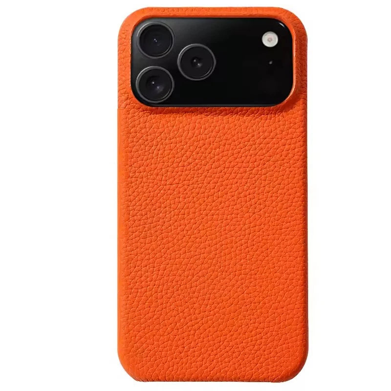 Luxury Simulation Cowhide Leather Case for Apple iPhone 17 Pro Max Cover iPhone17 Air PU Leather Official Style Phone Cover