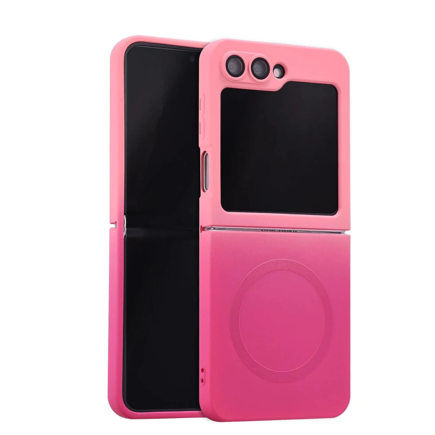 Luxury Gradient Case for Samsung Galaxy Z Flip 8 7 6 5 4 3 Soft Silicone Magnetic Charging Cover for Samsung ZFlip 6 7 8