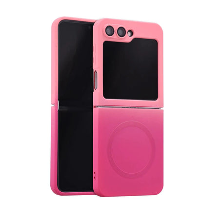 Luxury Gradient Case for Samsung Galaxy Z Flip 8 7 6 5 4 3 Soft Silicone Magnetic Charging Cover for Samsung ZFlip 6 7 8