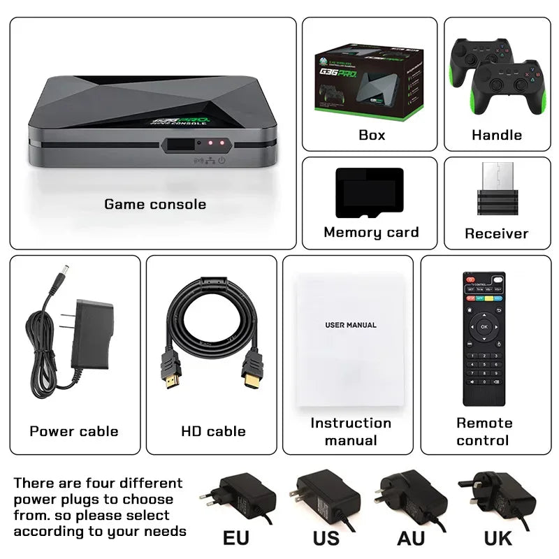 Super Console G36 Pro ultra128G Retro Video Game Console with 60000+ Games for MAME/PS1/PSP/DC Retro Kid Gift Game Console 4K HD