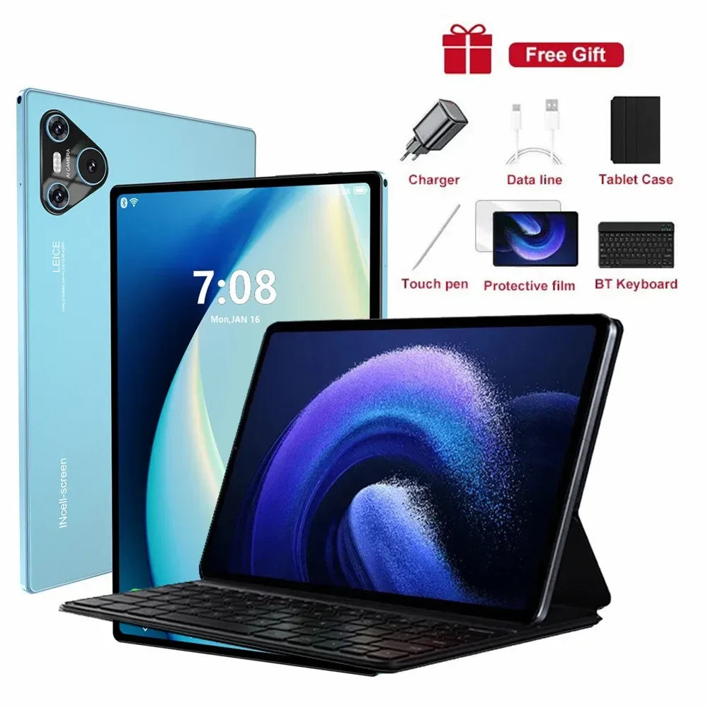 2025 Pad 16 Pro Tablet 5G Dual SIM 10000mAh Tablet 10 inch Android PC 22GB+2TB WIFI Snapdragon 870 Tablets For Children Kids Tab