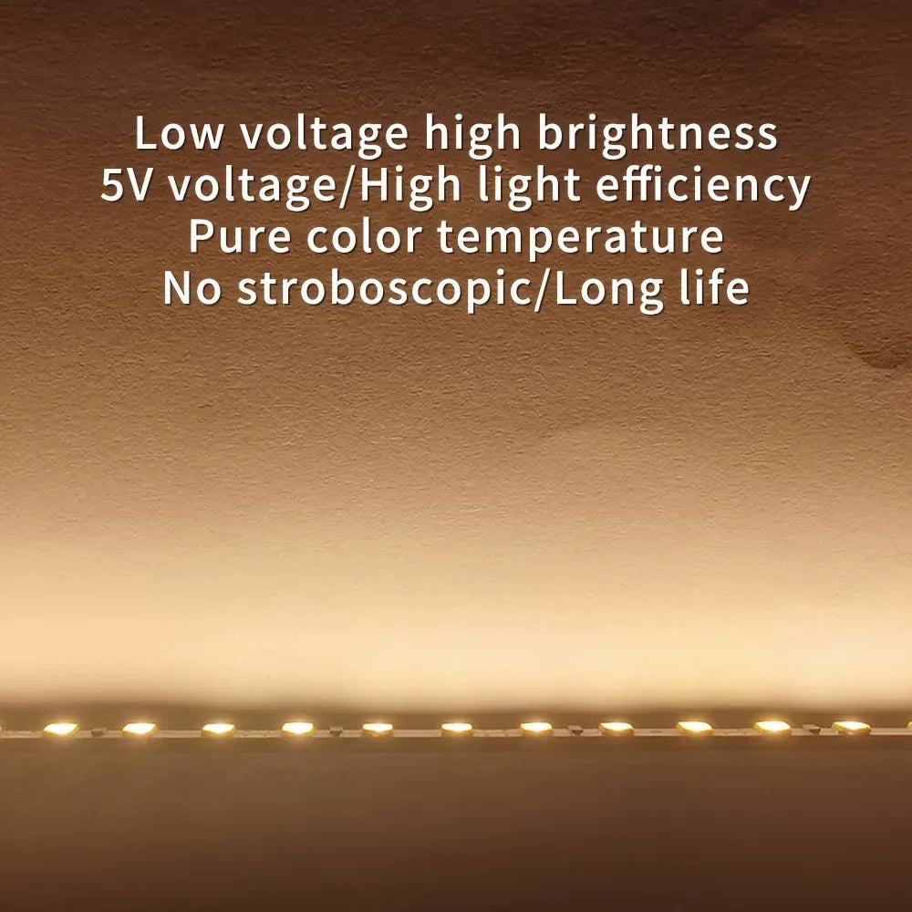 Led Strip Lights Touch Switch Dimmer USB DC5V 30LEDs/m 2835 Flexible Lights Tape Ribbon For Room Kitchen Cabinet Lighting Decor