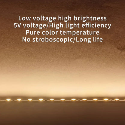 Led Strip Lights Touch Switch Dimmer USB DC5V 30LEDs/m 2835 Flexible Lights Tape Ribbon For Room Kitchen Cabinet Lighting Decor