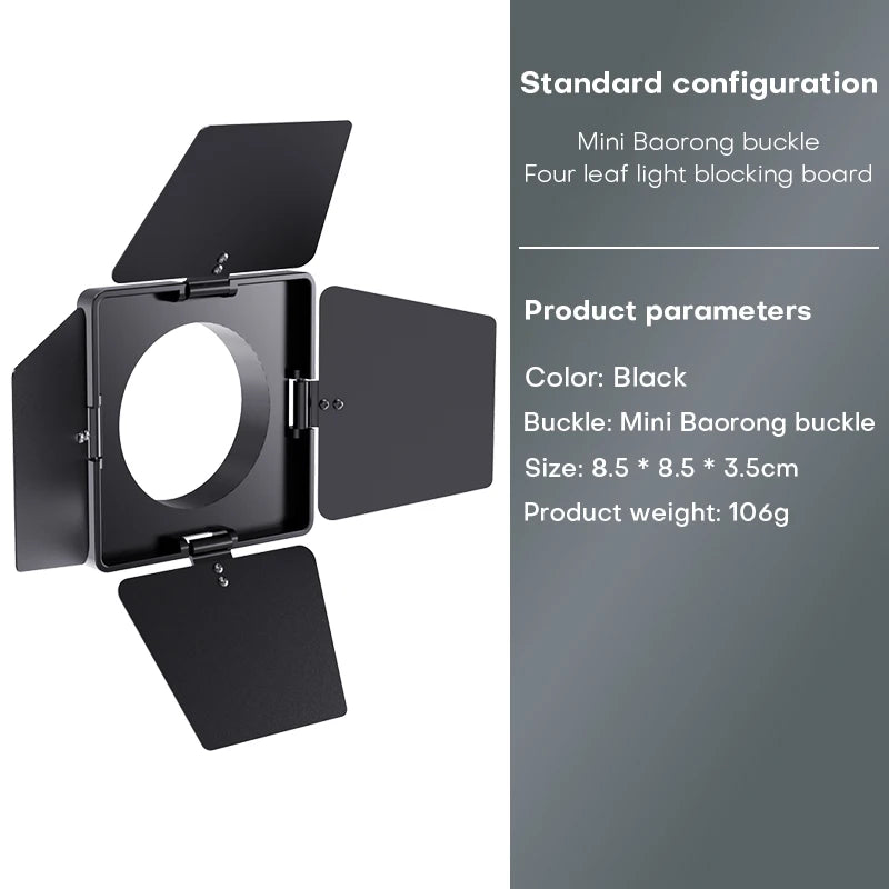 ZU80 COB camera light 80W LED fill light 2500K~6500K dual-color mini Bowens portable outdoor live lighting CRI≥96 TLCI≥97
