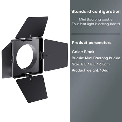 ZU80 COB camera light 80W LED fill light 2500K~6500K dual-color mini Bowens portable outdoor live lighting CRI≥96 TLCI≥97