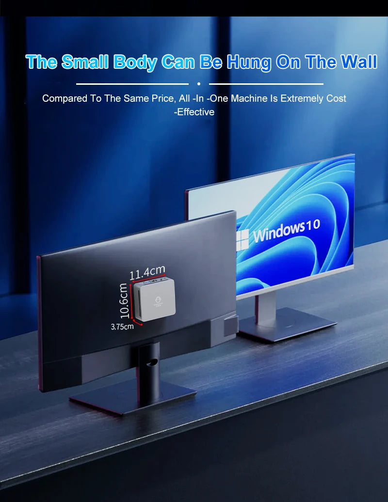 Mini PC with AMD Ryzen 7 7730U 7 5800U Mini Computer, Mini Gaming PC with USB Type-C Desktop Computer Supports Triple 4K Display