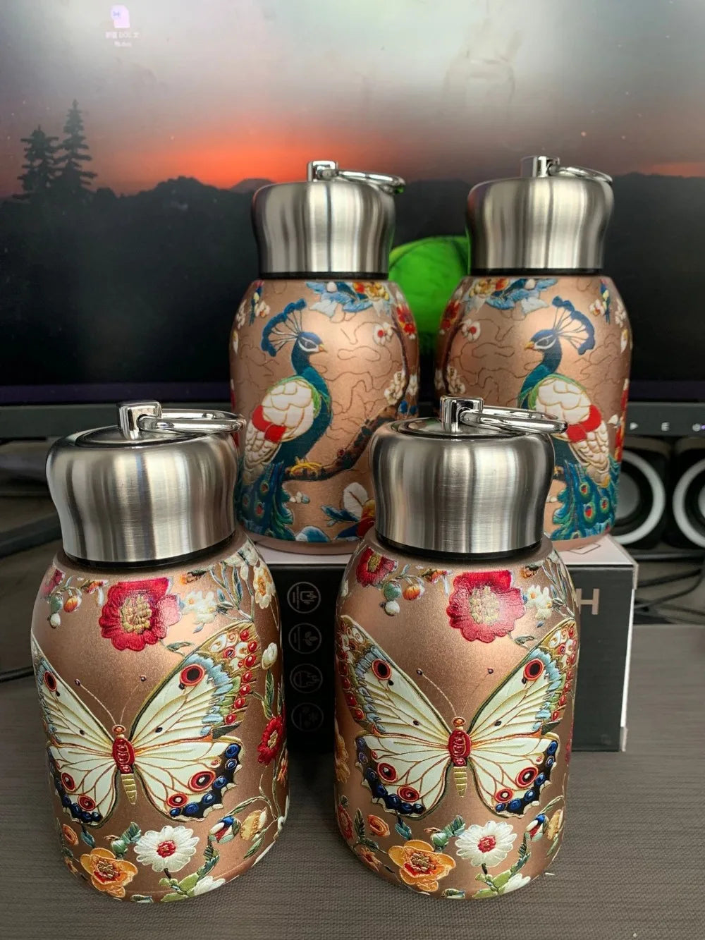 316 Stainless Steel Insulated Cup Leak Proof Portable Water Bottle Durable 300ml Slim Insulated Thermal Water Bottle