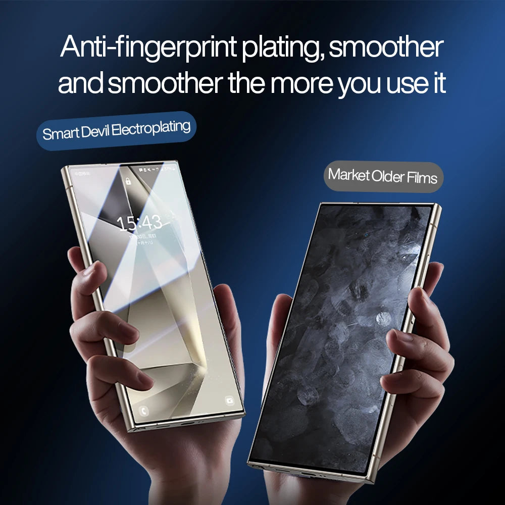 SmartDevil Tempered Glass for Samsung S24 Ultra S24 Screen Protector Full Screen Cover Privacy Anti-fingerprint