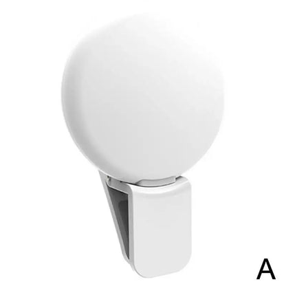 Portable Mini LED Selfie Ring Light for Mobile Phones Durable Three Step Dimming Photography Clip-On Fill Light for Perfect Self
