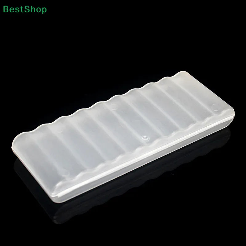 ♥10 Slots Transparent Plastic Battery Storage Box Hard Container Holder Case For AAA/AA Battery Organizer Accessories