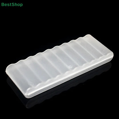 ♥10 Slots Transparent Plastic Battery Storage Box Hard Container Holder Case For AAA/AA Battery Organizer Accessories
