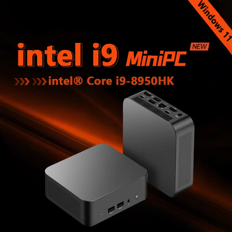 Mini Computer Windows 11 Intel Core I9 8950HK 16GB DDR4 1TB SSD PC Gamer PC Dual WIFI 6 BT5.2 4K HD Mini Gaming Pc Desktop