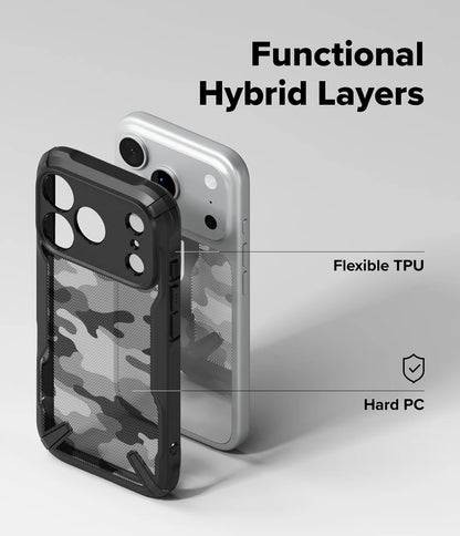 Ringke Fusion-X Compatible with iPhone 17 Pro Case Hard Back Shockproof Soft TPU Frame protector for iphone Cover