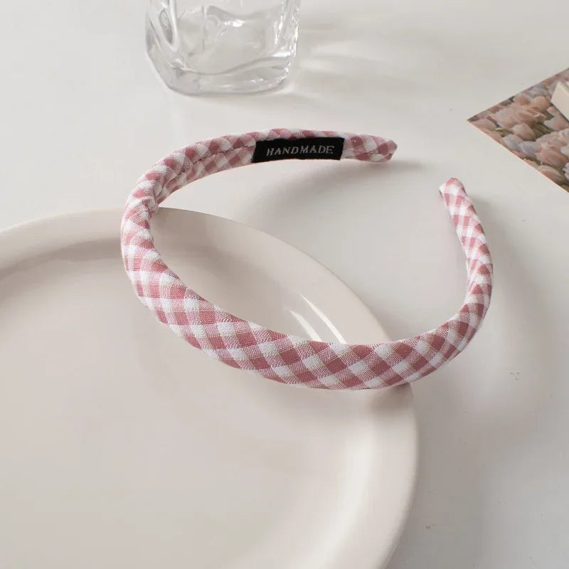 Thin Sponge Hairband 2024 Spring Summer Women's Girls Elegant Head Band Makeup Face Wash Hair Hoop Fashion Hair Accessories