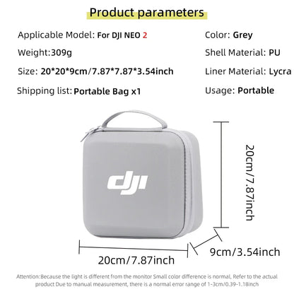 Carrying Shockproof Case For DJI NEO 2 Case Portable Storage Bag For DJI Neo 2 Drone Remote Accessories