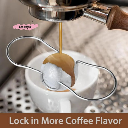 Stainless Steel Espresso Chilling Ball - Quick Cooling Ball for Espresso Machines Essential Accessory for Baristas Coffee Lovers