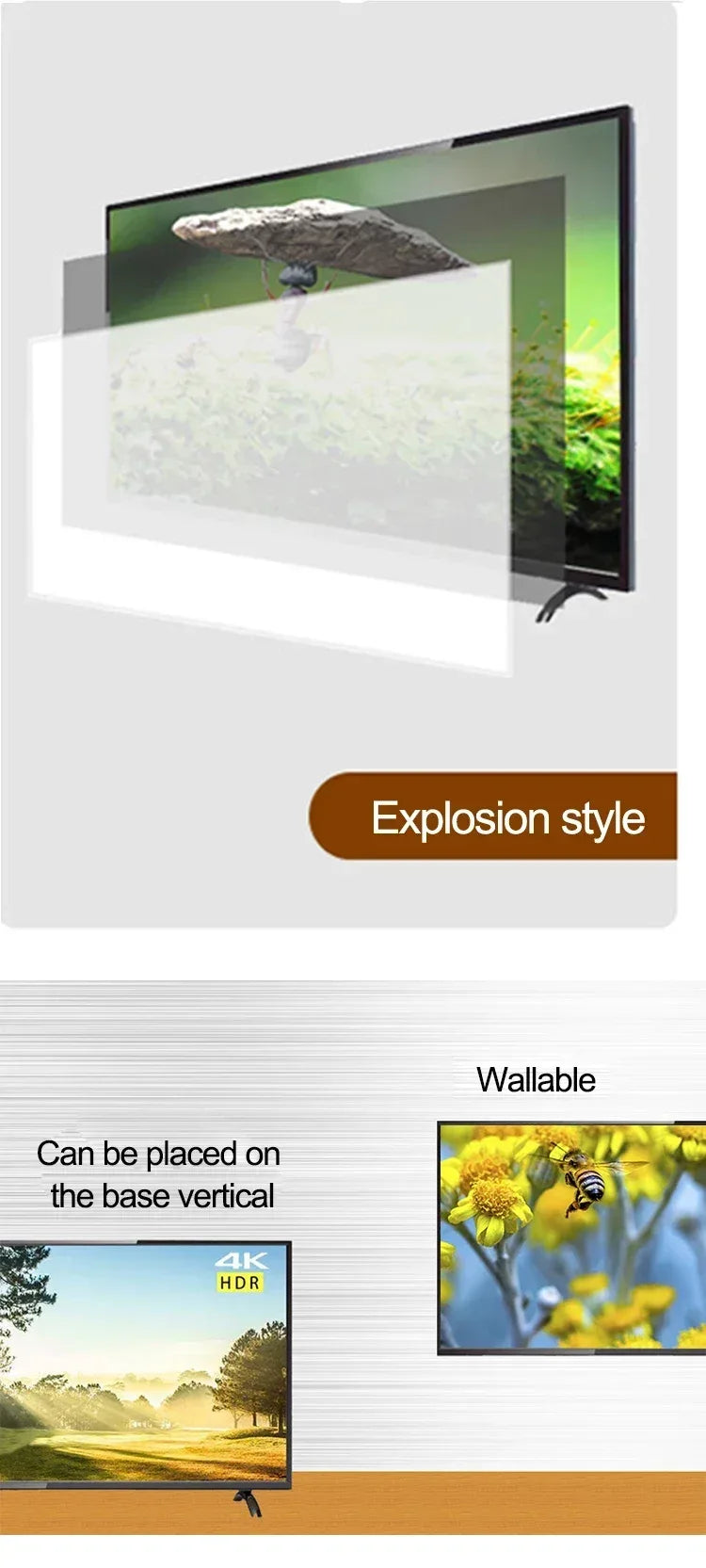 Go 2021 32 42 50 55 4K Explosion-Proof LCD TV New Product 43 Inch LED Tv Televisions Full TV