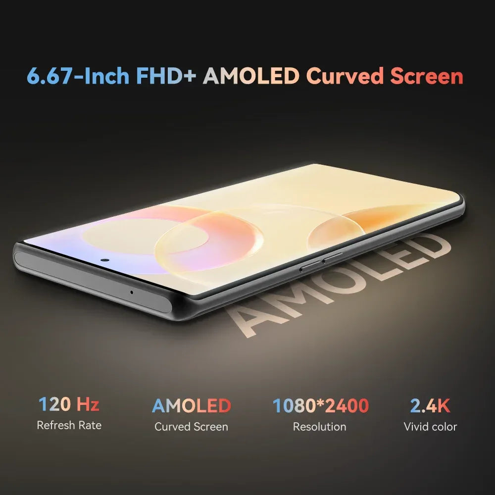 [NEW] CUBOT Android Smartphone X90, 6.67" AMOLED Curved 120Hz Display, 32GB RAM (16GB+16GB), 256GB ROM, Helio G99, NFC, 100MP