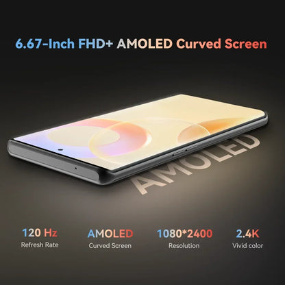 [NEW] CUBOT Android Smartphone X90, 6.67" AMOLED Curved 120Hz Display, 32GB RAM (16GB+16GB), 256GB ROM, Helio G99, NFC, 100MP
