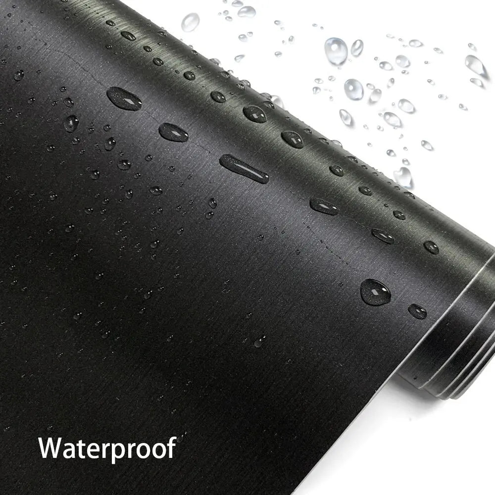 Car Stickers Brushed Aluminum Vinyl Film Car Wrapping Waterproof Air Free Bubble Decal Stickers for Motorcycle Car Accessories