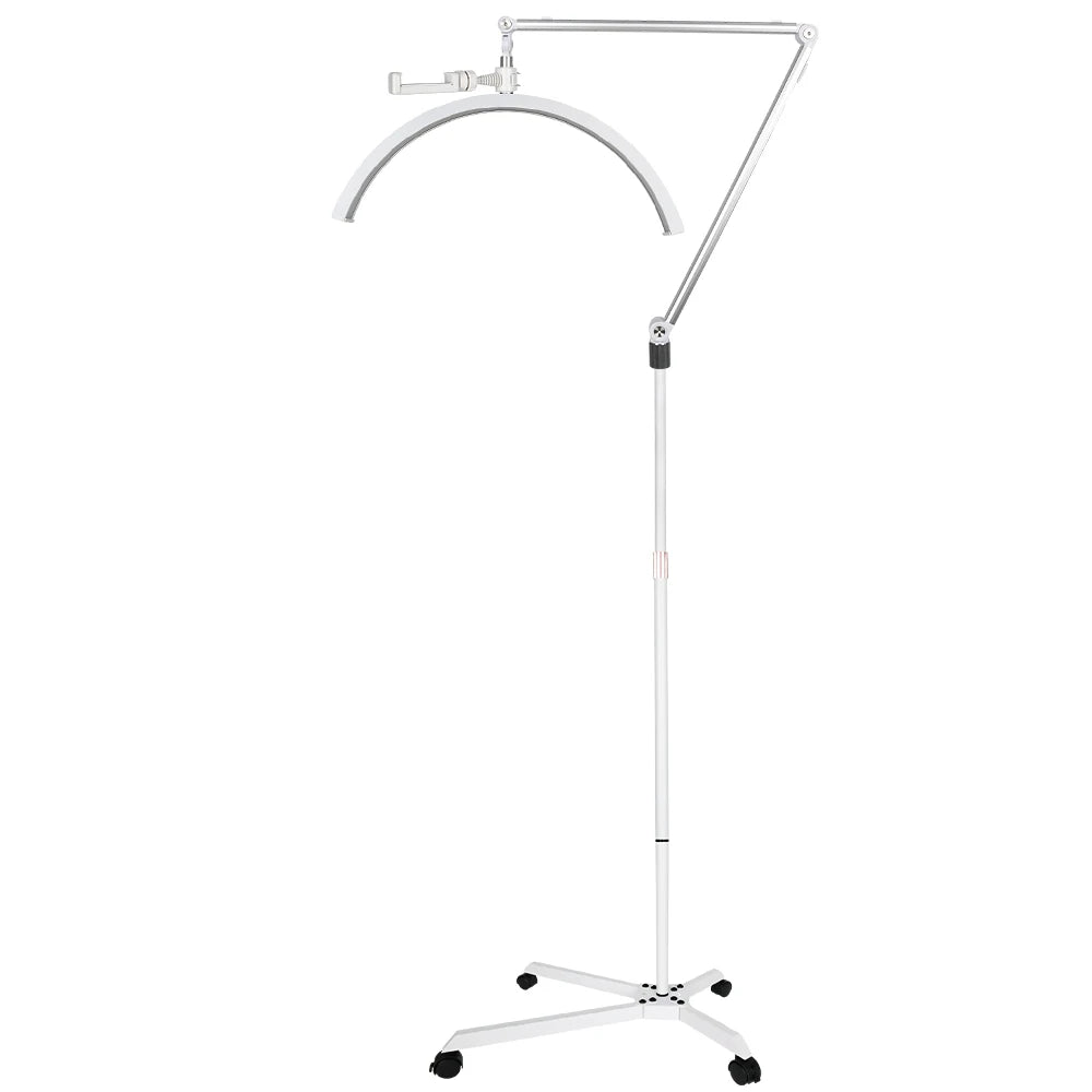 20inch Half Moon Light 36W 3200K-5600K Eyelash LED Floor Light Adjust Angle Eyelash Extension Lamp for Beauty Skincare Eyebrows