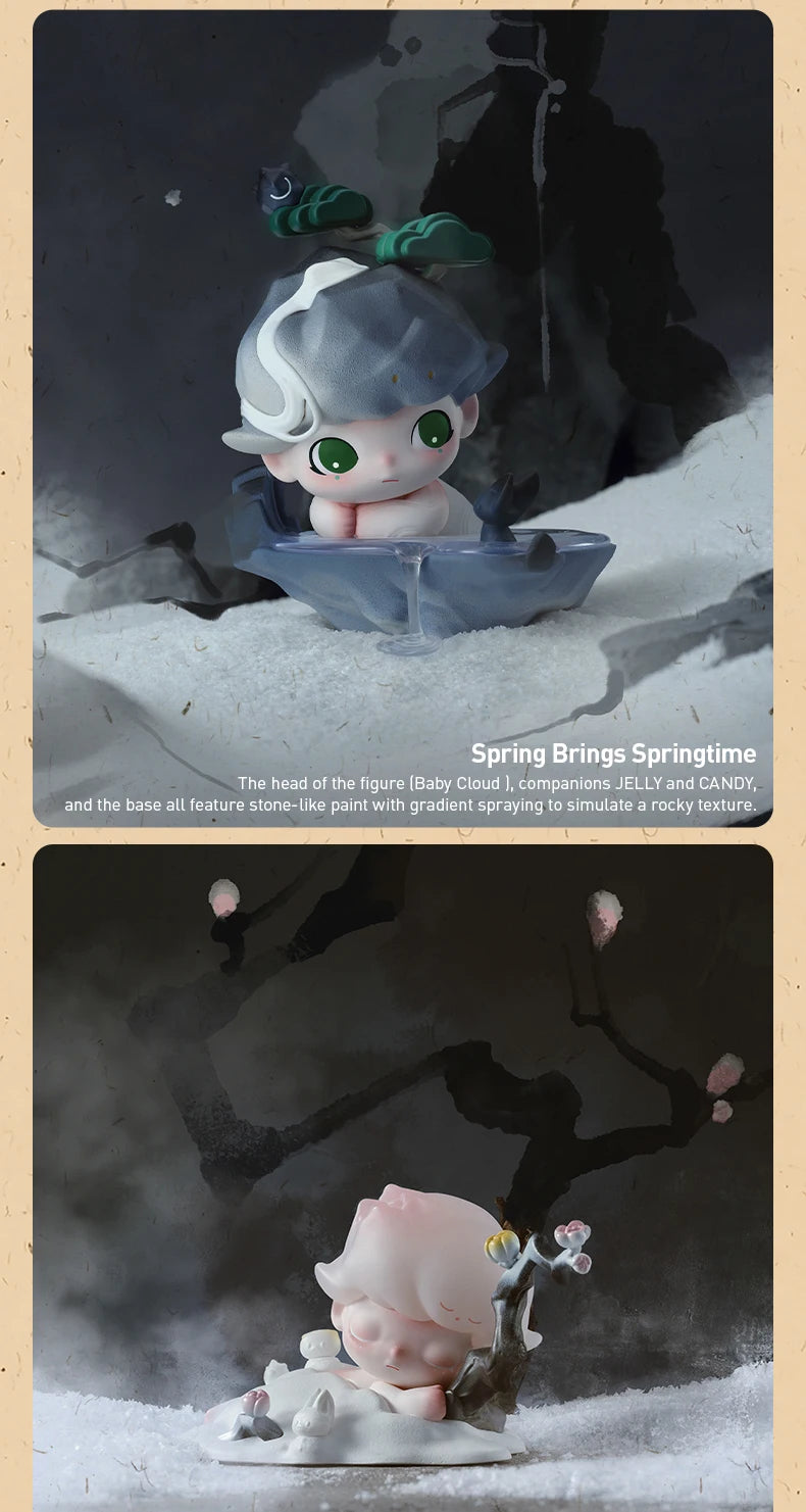 POP MART DIMOO Stories in the Cup Series Mystery Box Genuine Blind Box Guess Toys Bag Ornament Figurines Home Decor Desktop Doll