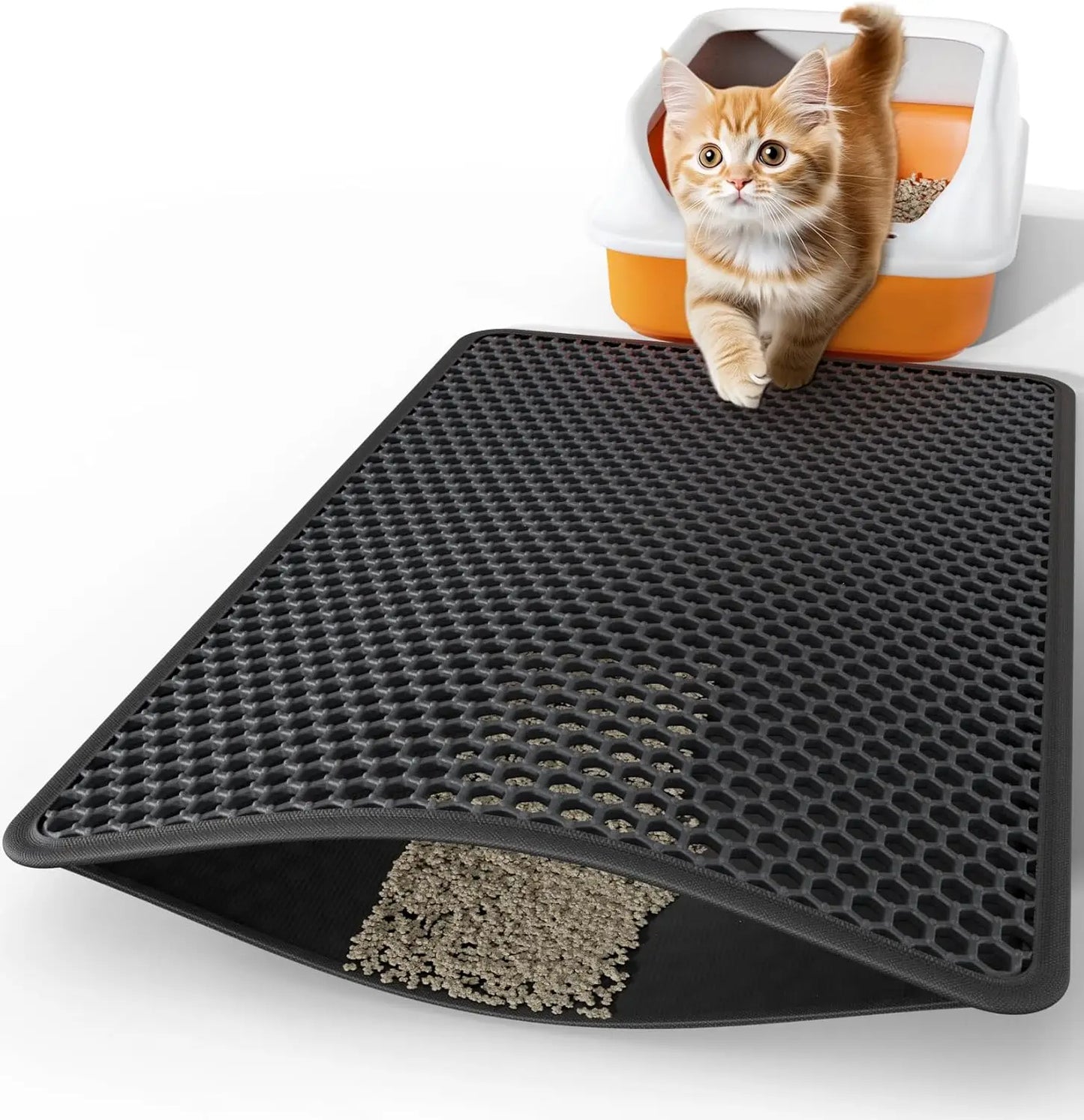 Double Layer Cat Litter Mat Heavy Duty Waterproof Cat litter box Washable Bed Mat Clean Pad Products Mat Pet Clean