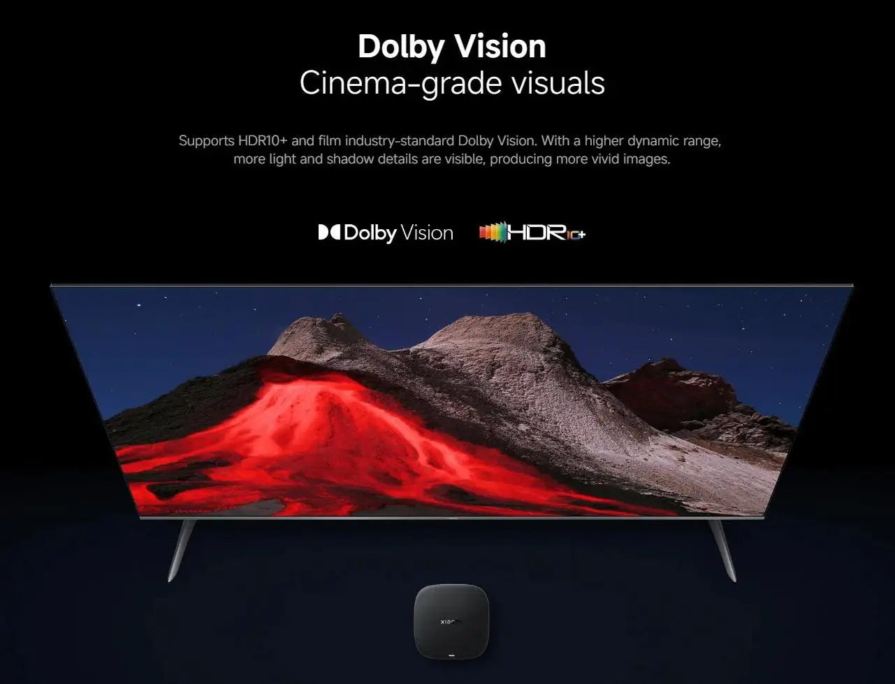 Xiaomi TV Box S 3nd Gen Global Version 2G RAM 32G ROM 4K UHD Dolby Vision HDR10+ Google TV WIFI 6  BT5.2 Google Assistant
